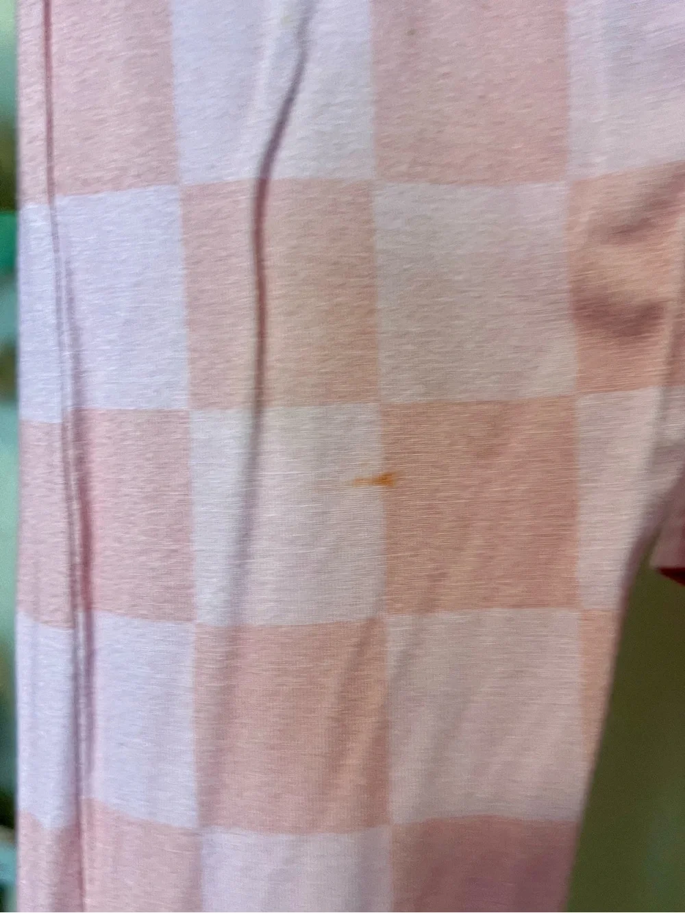6T Moms Bamboo Pink Tee with Checkered Joggers